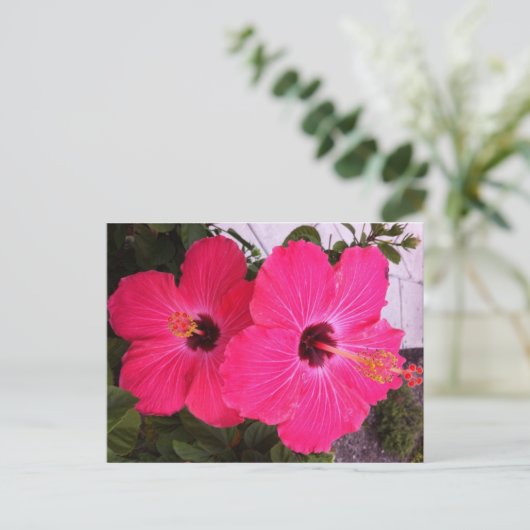 bloemen briefkaart (Staand voorkant)