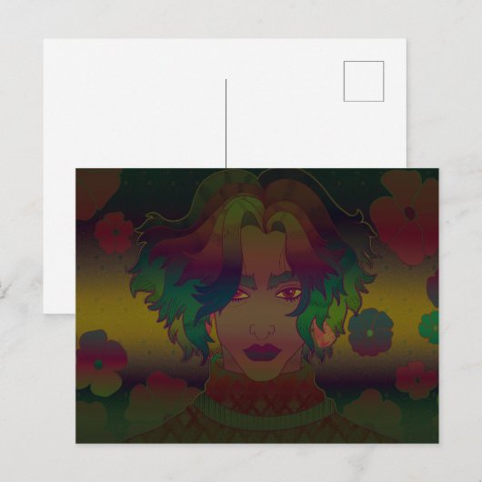 Bloemen Briefkaart (Voorkant / Achterkant)