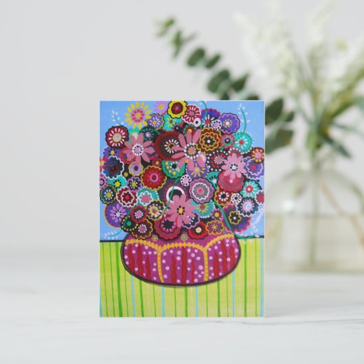 BLOEMEN BRIEFKAART (Staand voorkant)