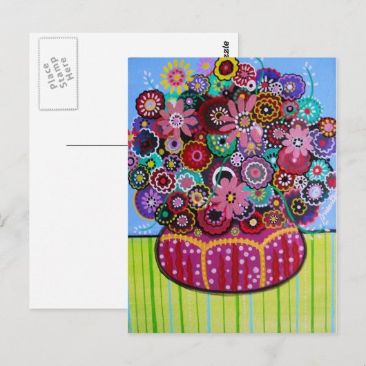 BLOEMEN BRIEFKAART (Voorkant / Achterkant)