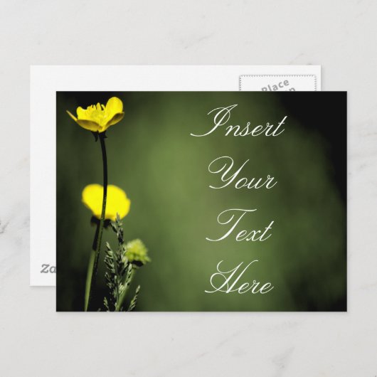 Bloemen Briefkaart (Voorkant / Achterkant)