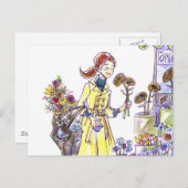 Bloemen Briefkaart (Voorkant / Achterkant)