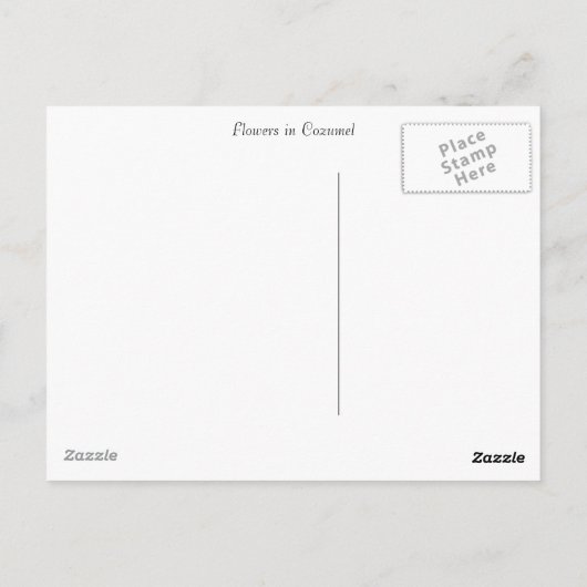 Bloemen Briefkaart (Achterkant)