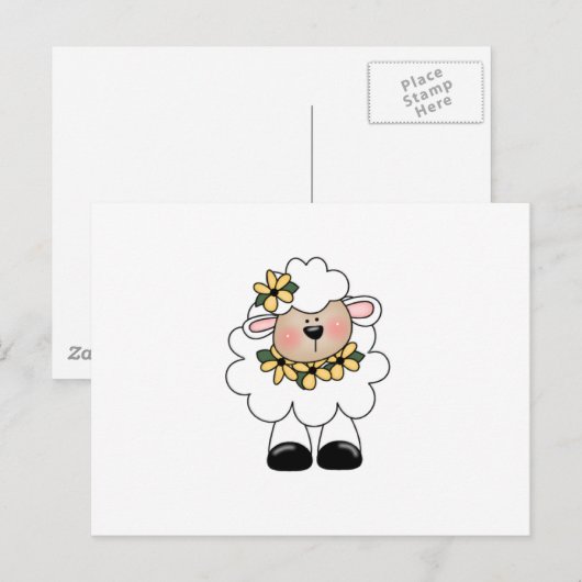 bloemen briefkaart (Voorkant / Achterkant)