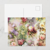 bloemen briefkaart (Voorkant / Achterkant)