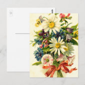 bloemen briefkaart (Voorkant / Achterkant)