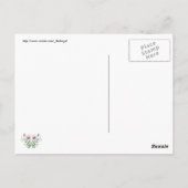 Bloemen Briefkaart: Bloemen symmetrie Briefkaart (Achterkant)