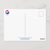 Bloemen Briefkaart gedrukt van originele artwork. (Achterkant)