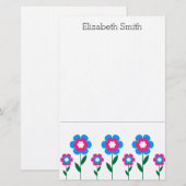 Bloemen Briefpapier (Voorkant / Achterkant)