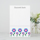 Bloemen Briefpapier (Staand voorkant)