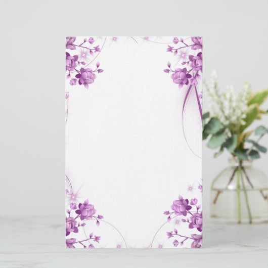 Bloemen Briefpapier (Staand voorkant)