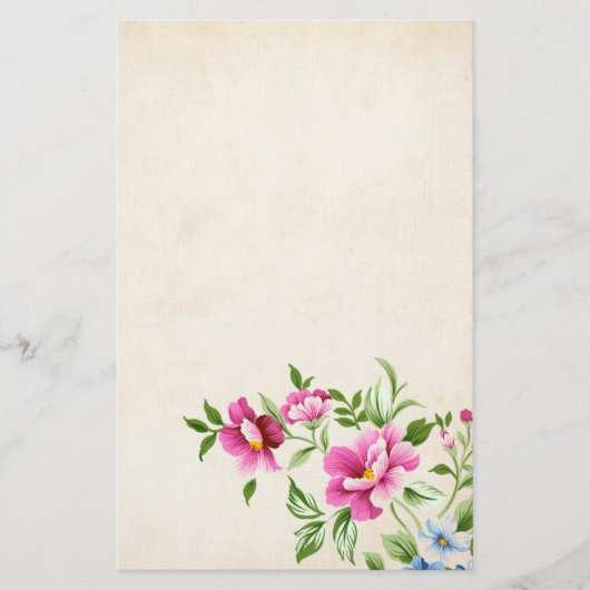 Bloemen Briefpapier (Voorkant)