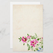 Bloemen Briefpapier (Voorkant / Achterkant)
