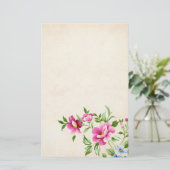 Bloemen Briefpapier (Staand voorkant)