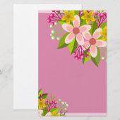 Bloemen Briefpapier (Voorkant / Achterkant)