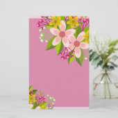 Bloemen Briefpapier (Staand voorkant)