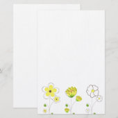 Bloemen Briefpapier (Voorkant / Achterkant)