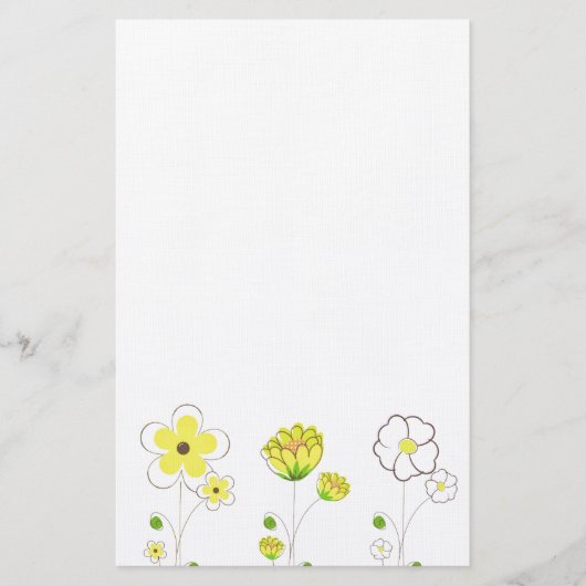 Bloemen Briefpapier (Voorkant)