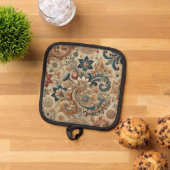 Bloemen Brokaat Patroon 2 Pannenlap (Top down)