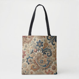 Bloemen Brokaat Patroon 2 Tote Bag