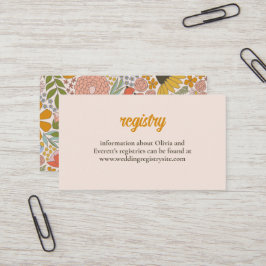 Bloemen Bruids Douche Uitnodiging Insert