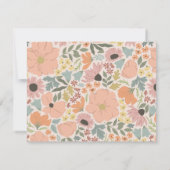 Bloemen Bruids Douche Uitnodiging Insert (Achterkant)