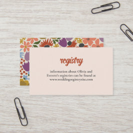 Bloemen Bruids Douche Uitnodiging Insert