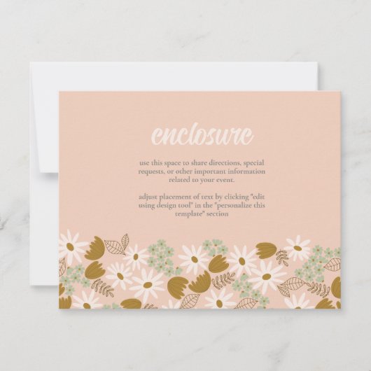  Bloemen Bruids Douche Uitnodiging Insert (Voorkant)