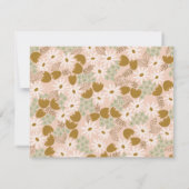  Bloemen Bruids Douche Uitnodiging Insert (Achterkant)