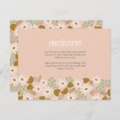  Bloemen Bruids Douche Uitnodiging Insert (Voorkant / Achterkant)