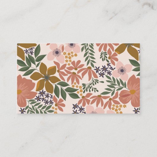 Bloemen Bruids Douche Uitnodiging Insert (Achterkant)