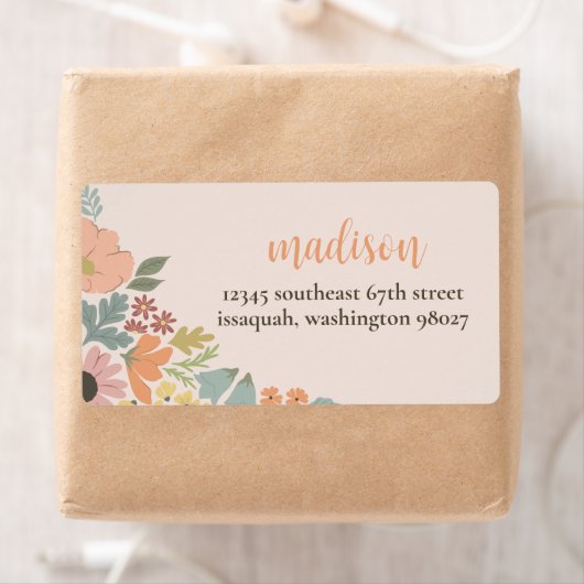 Bloemen Bruids Douche Uitnodiging Insert Etiket (Insitu)