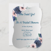 Bloemen bruids douche uitnodiging, modern, boho. kaart (Voorkant)