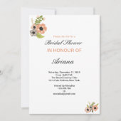 Bloemen bruids douche uitnodiging sjabloon (Voorkant)