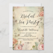  Bloemen Bruids Tea Party Douche Kaart (Voorkant)