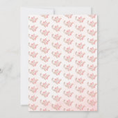 Bloemen bruids thee bruids douche uitnodiging (Achterkant)