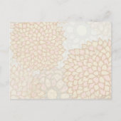 Bloemen bruidsmeisje uitnodiging briefkaart (Achterkant)