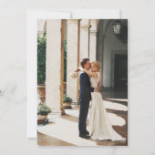 Bloemen bruidstaart kaart (Achterkant)