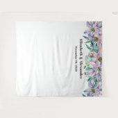 Bloemen bruiloft achtergrond. Tuinbloemen achtergr Wandkleed (Voorkant (horizontaal))