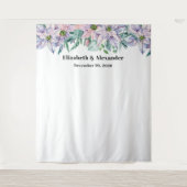 Bloemen bruiloft achtergrond. Tuinbloemen achtergr Wandkleed (Voorkant)