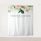 Bloemen Bruiloft Backdrop, Fotocabine Prop Wandkleed (Voorkant)