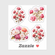 Bloemen Bruiloft Bloemen Vinyl Stickers