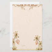  bloemen bruiloft briefpapier (Voorkant / Achterkant)