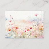 Bloemen bruiloft details kleine behuizing Kaart (Achterkant)