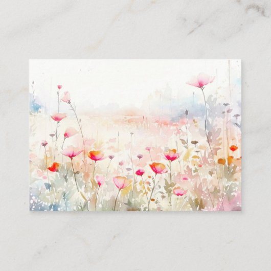 Bloemen bruiloft details kleine behuizing Kaart (Achterkant)