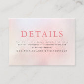 Bloemen bruiloft details kleine behuizing Kaart (Voorkant)