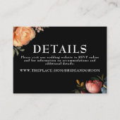 Bloemen bruiloft details kleine behuizing Kaart (Voorkant)