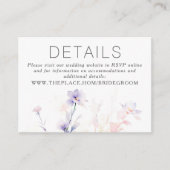 Bloemen bruiloft details kleine behuizing Kaart (Voorkant)