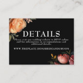 Bloemen bruiloft details kleine behuizing Kaart (Voorkant)