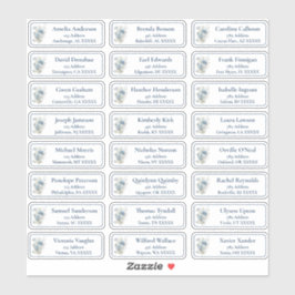 Bloemen  bruiloft gast Adresetiketten Sticker